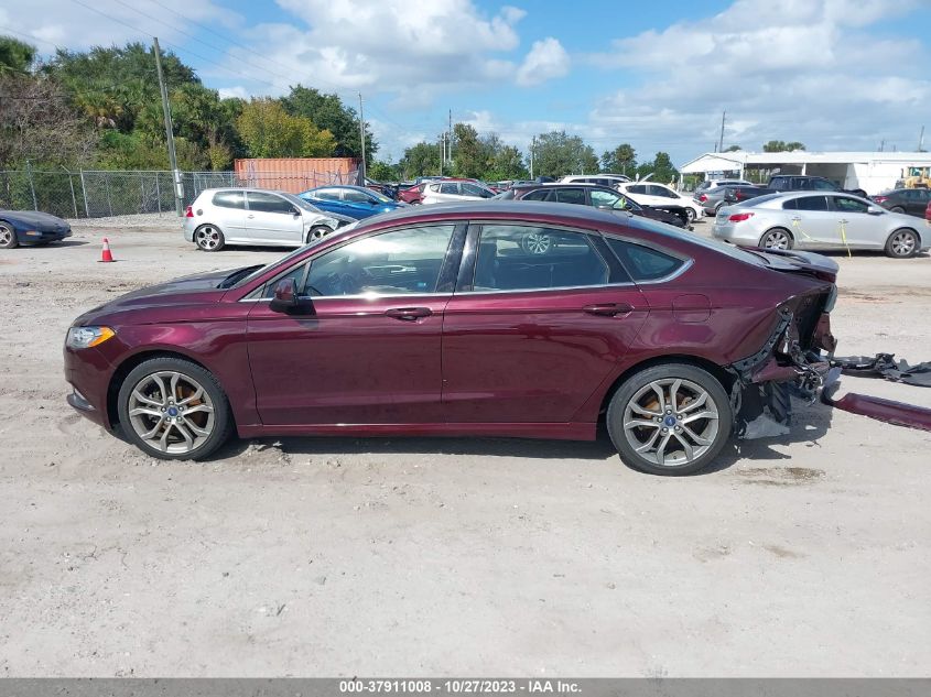2017 FORD FUSION SE - 3FA6P0H71HR392981