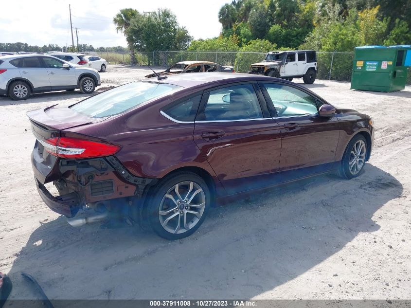 2017 FORD FUSION SE - 3FA6P0H71HR392981