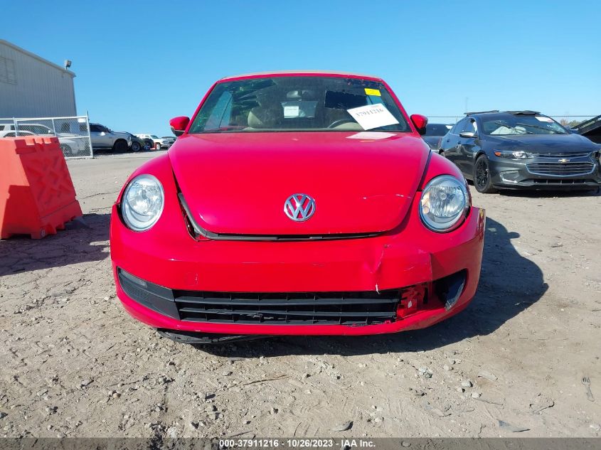 2013 VOLKSWAGEN BEETLE CONVERTIBLE 2.5L 3VW5P7AT5DM826734