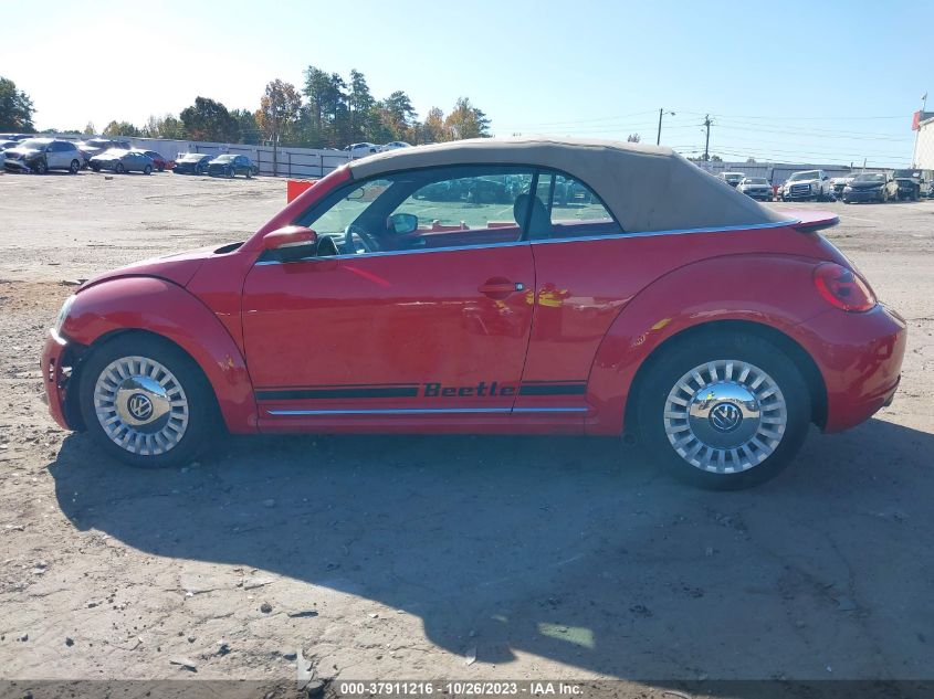 2013 VOLKSWAGEN BEETLE CONVERTIBLE 2.5L 3VW5P7AT5DM826734