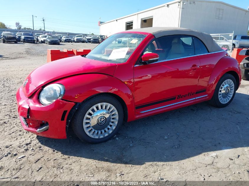 2013 VOLKSWAGEN BEETLE CONVERTIBLE 2.5L 3VW5P7AT5DM826734