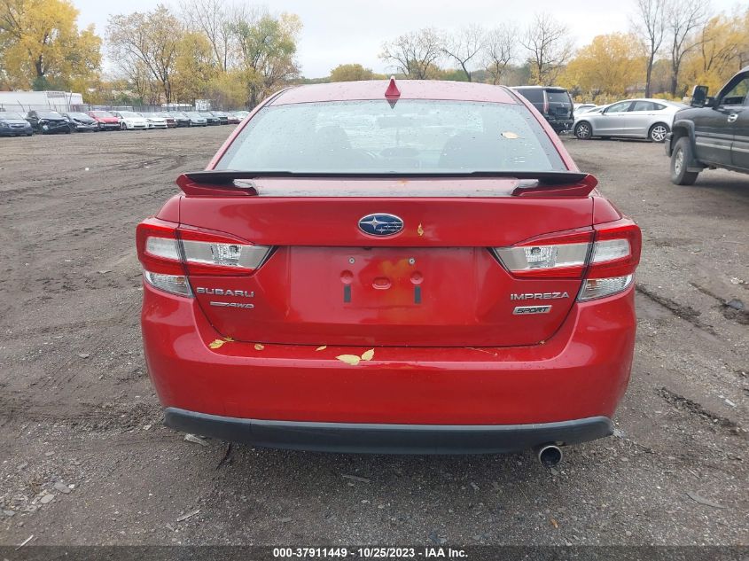2017 SUBARU IMPREZA 2.0I SPORT 4S3GKAM63H3624947