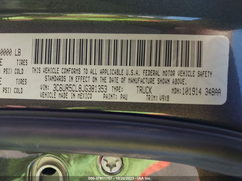 2018 RAM 2500 ST - 3C6UR5CL8JG381353