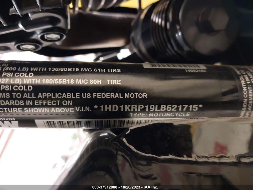 2020 HARLEY-DAVIDSON FLHXS - 1HD1KRP19LB621715