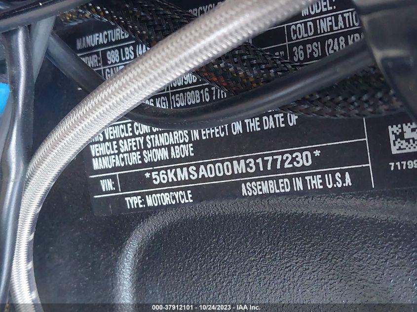 2021 INDIAN MOTORCYCLE CO. SCOUT ABS 56KMSA000M3177230