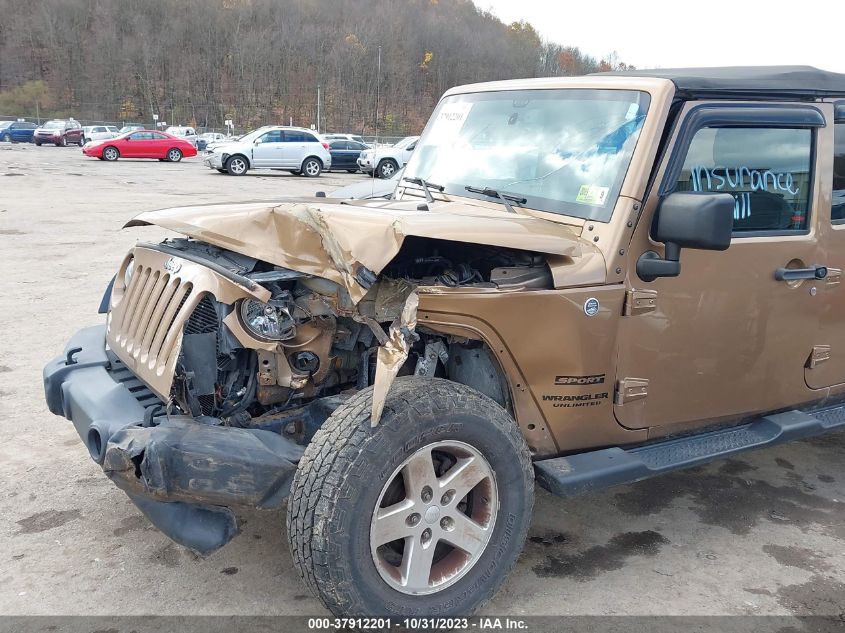 2015 JEEP WRANGLER UNLIMITED SPORT - 1C4BJWDG5FL713905