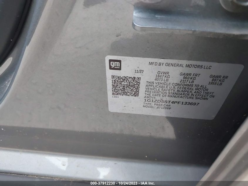 2023 CHEVROLET MALIBU LT - 1G1ZD5ST4PF133697