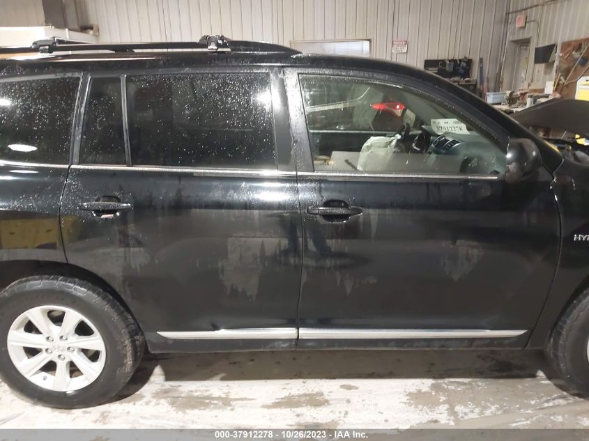 2013 TOYOTA HIGHLANDER HYBRID BASE V6 JTEBC3EH0D2016561