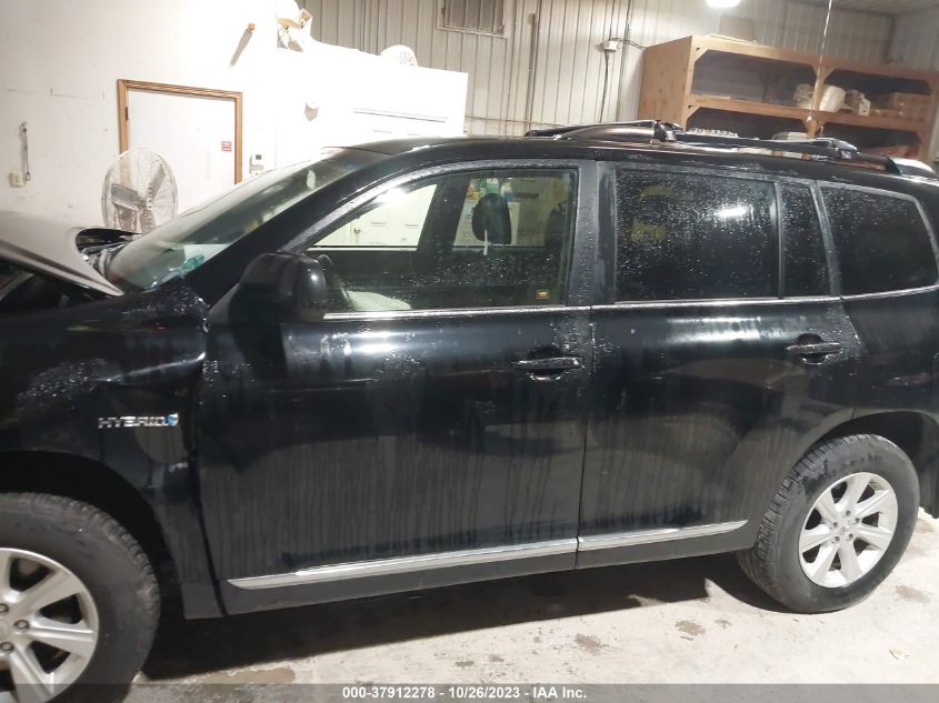 2013 TOYOTA HIGHLANDER HYBRID BASE V6 JTEBC3EH0D2016561