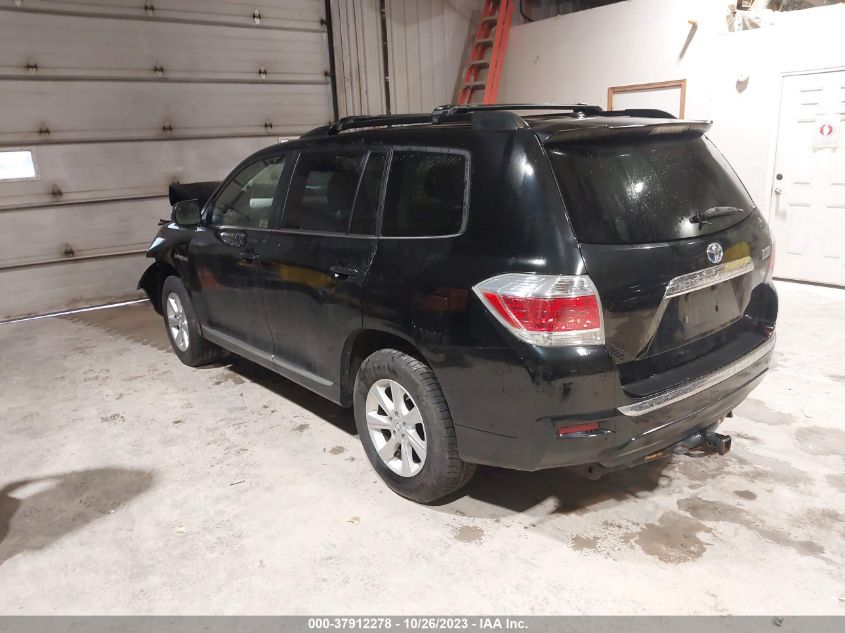 2013 TOYOTA HIGHLANDER HYBRID BASE V6 JTEBC3EH0D2016561