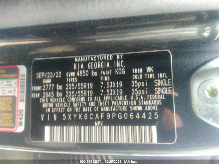 2023 KIA SPORTAGE X LINE - 5XYK6CAF9PG064425