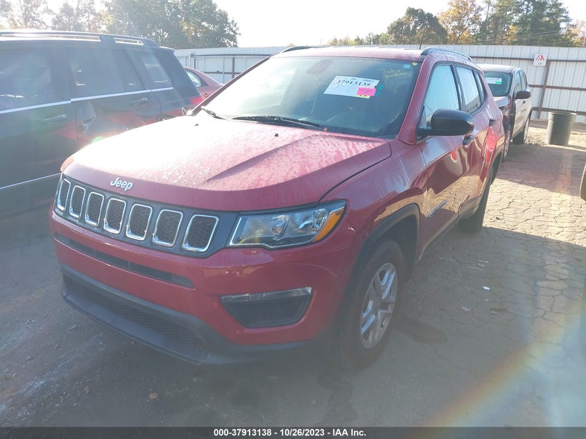 VIN 3C4NJCAB0JT416168 2018 JEEP COMPASS SPORT