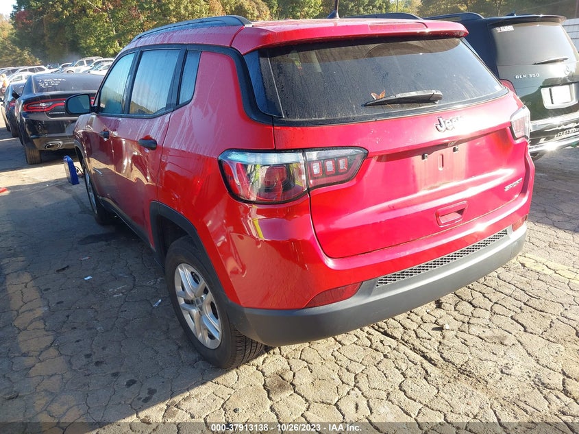VIN 3C4NJCAB0JT416168 2018 JEEP COMPASS SPORT