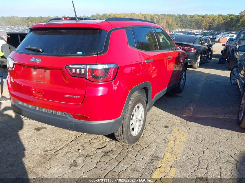 VIN 3C4NJCAB0JT416168 2018 JEEP COMPASS SPORT