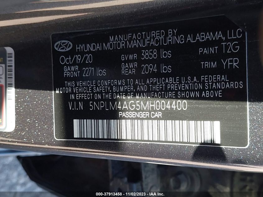 2021 HYUNDAI ELANTRA SEL - 5NPLM4AG5MH004400
