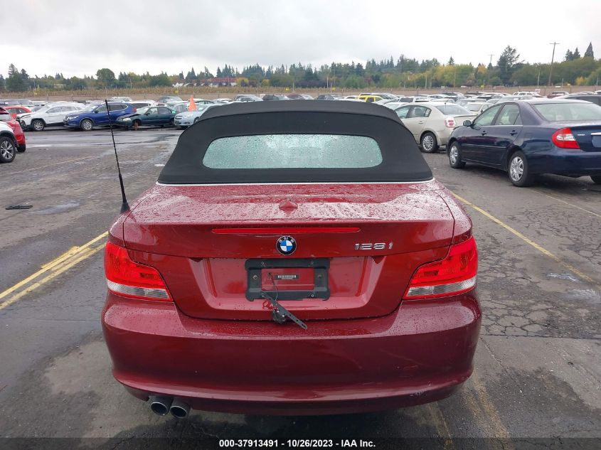 2013 BMW 128I - WBAUN1C54DVR00809