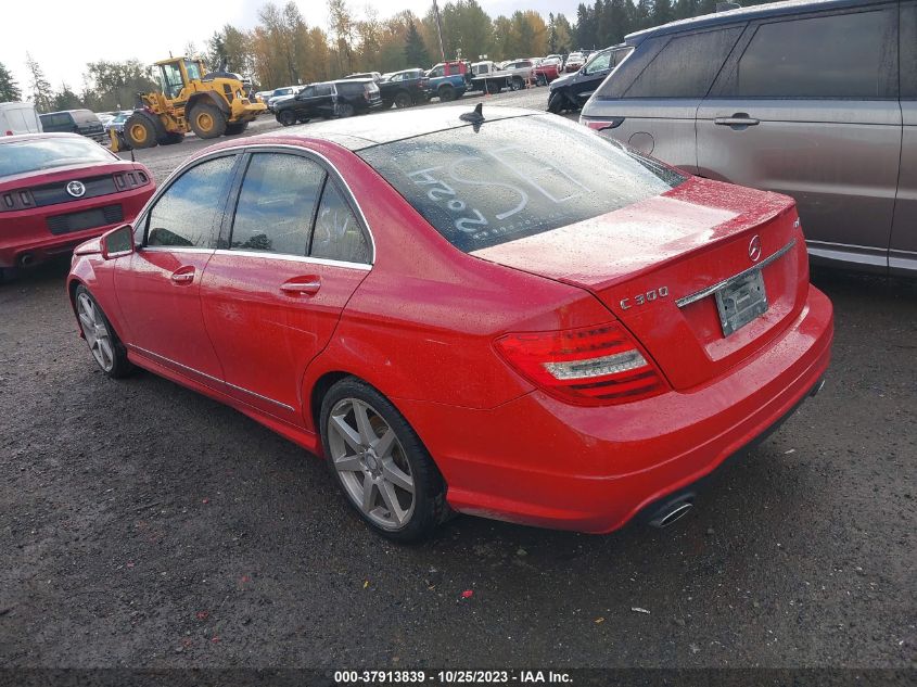 2013 MERCEDES-BENZ C-CLASS C 300 - WDDGF8AB4DG134637