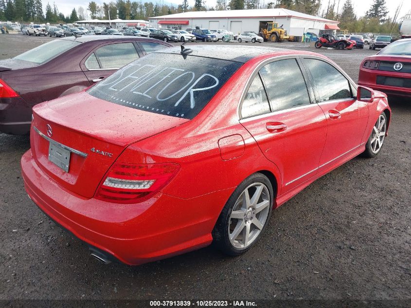 2013 MERCEDES-BENZ C-CLASS C 300 - WDDGF8AB4DG134637