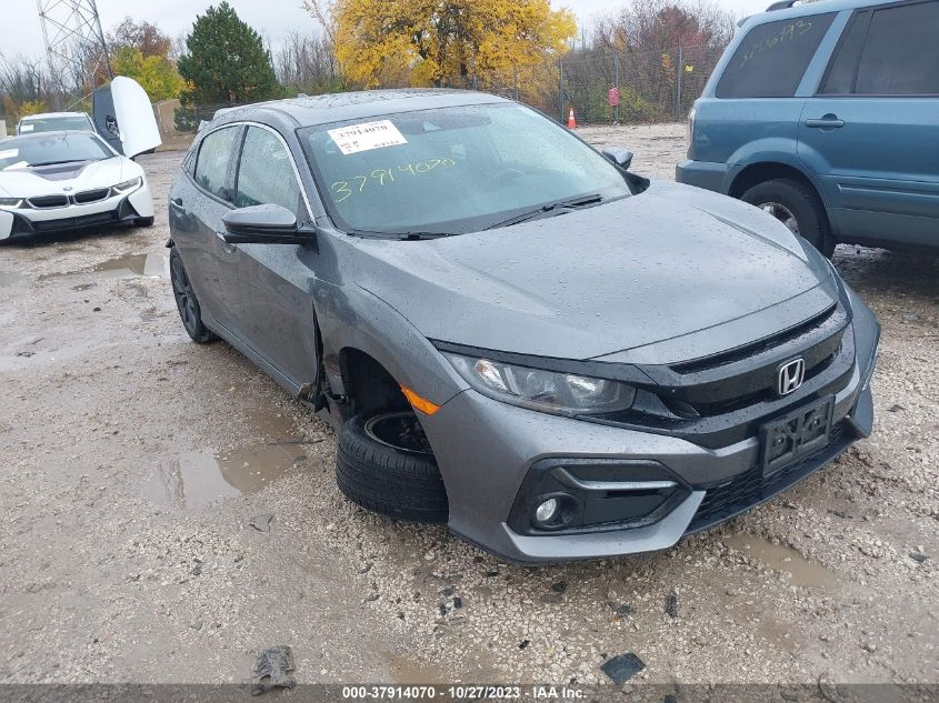 SHHFK7H69MU202900 HONDA CIVIC HATCHBACK EX 2021