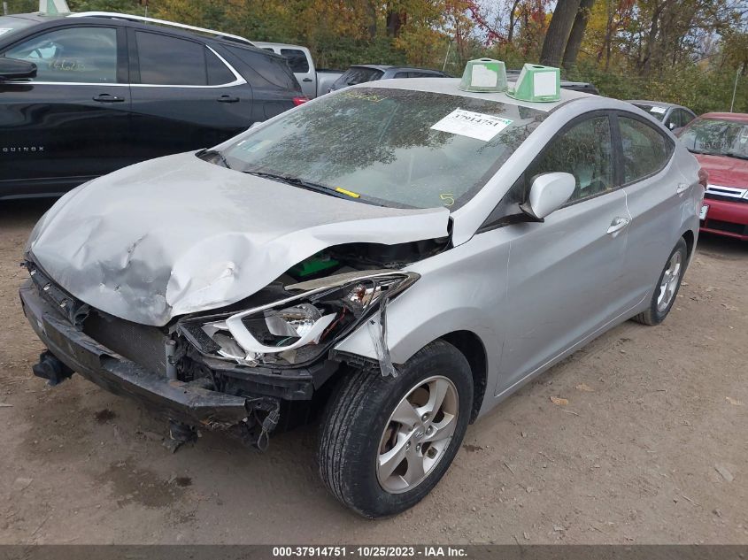 2014 HYUNDAI ELANTRA SE/SPORT/LIMITED - 5NPDH4AE1EH513232