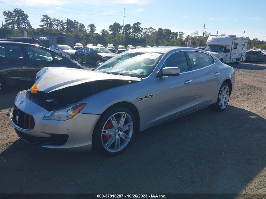 2014 MASERATI QUATTROPORTE S Q4 ZAM56RRA2E1095646
