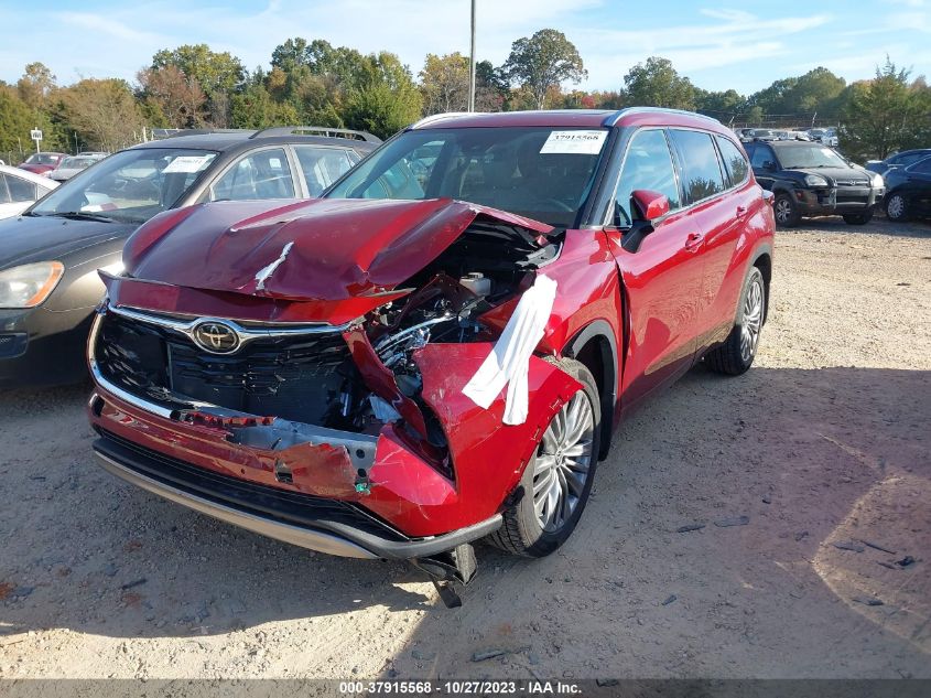 VIN 5TDFZRBH2MS136561 2021 TOYOTA HIGHLANDER PLATINUM