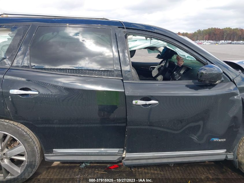 2014 NISSAN PATHFINDER PLATINUM HYBRID - 5N1CR2MM9EC651592