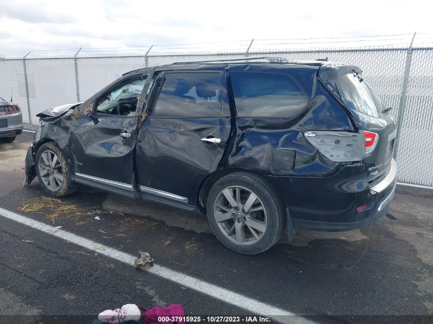 2014 NISSAN PATHFINDER PLATINUM HYBRID - 5N1CR2MM9EC651592