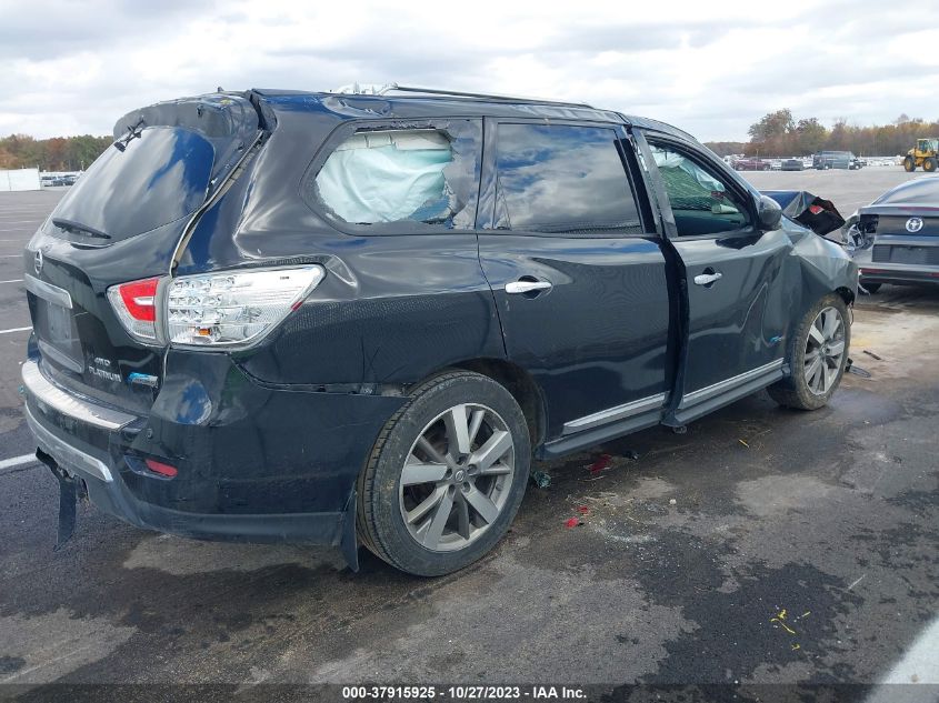 2014 NISSAN PATHFINDER PLATINUM HYBRID - 5N1CR2MM9EC651592