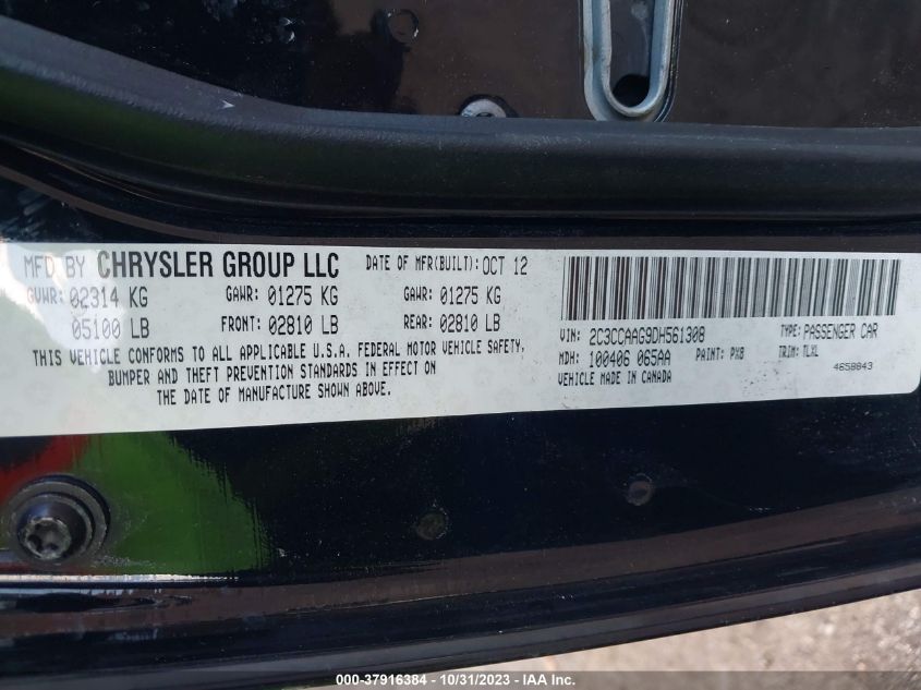 2013 CHRYSLER 300 - 2C3CCAAG9DH561308