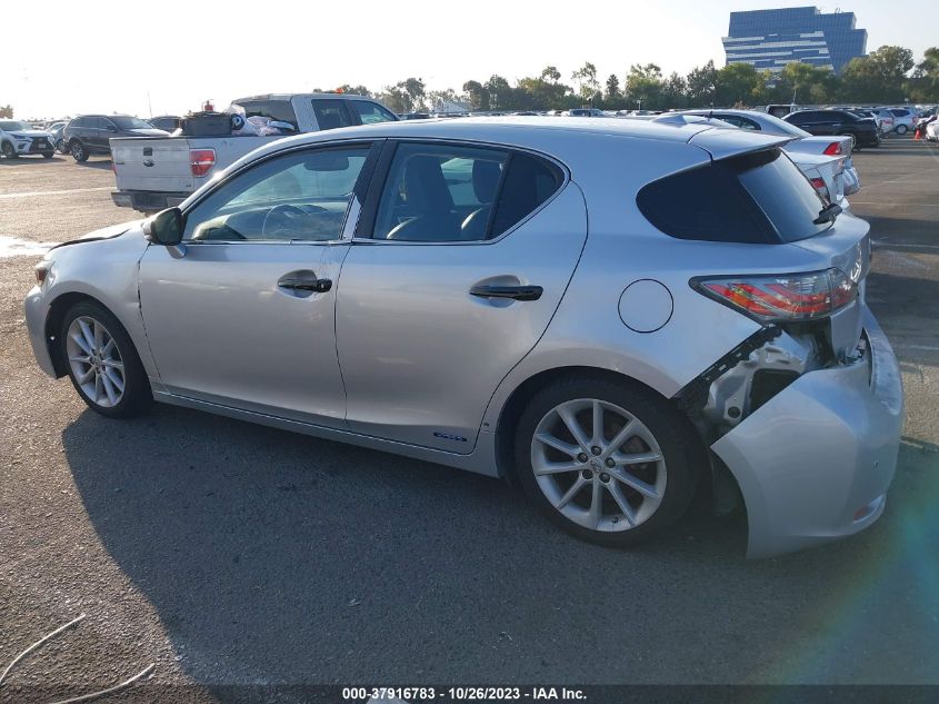 2013 LEXUS CT 200H HYBRID - JTHKD5BH7D2135000