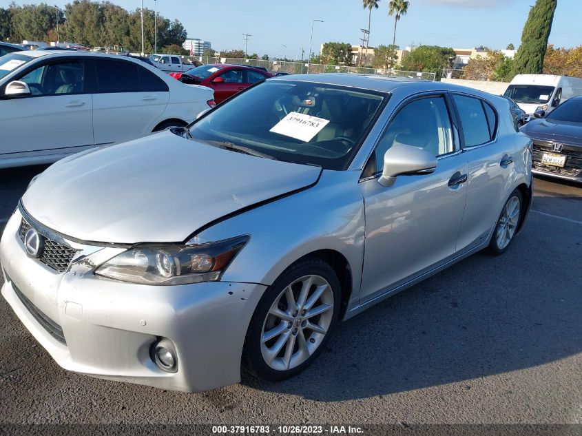 2013 LEXUS CT 200H HYBRID - JTHKD5BH7D2135000