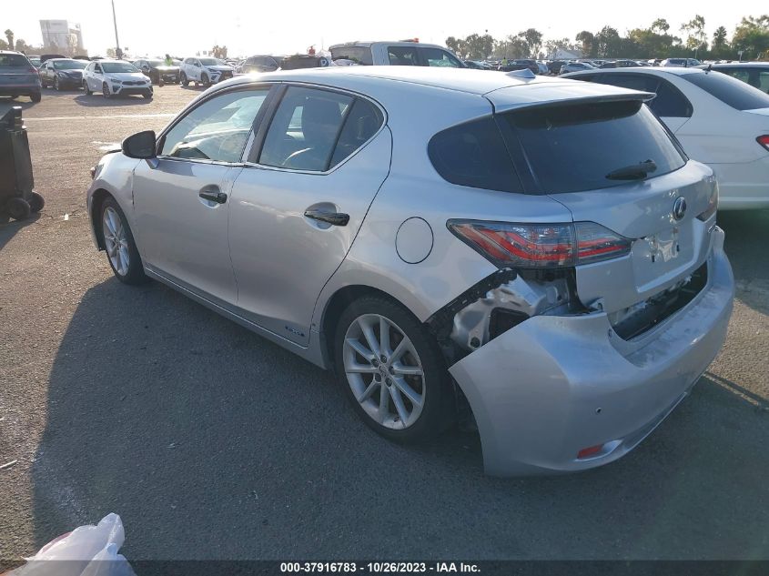 2013 LEXUS CT 200H HYBRID - JTHKD5BH7D2135000
