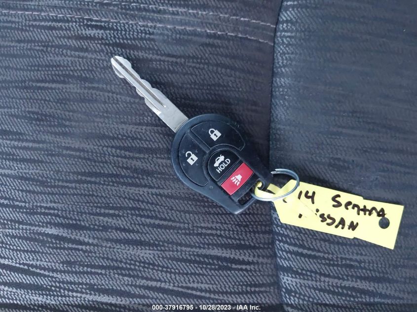 2014 NISSAN SENTRA S/SV/SR/SL - 3N1AB7AP4EY302992