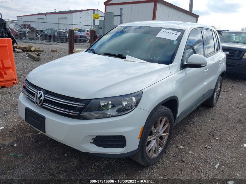 2014 VOLKSWAGEN TIGUAN SE - WVGBV3AX6EW614347