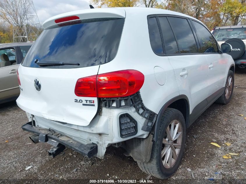 2014 VOLKSWAGEN TIGUAN SE - WVGBV3AX6EW614347