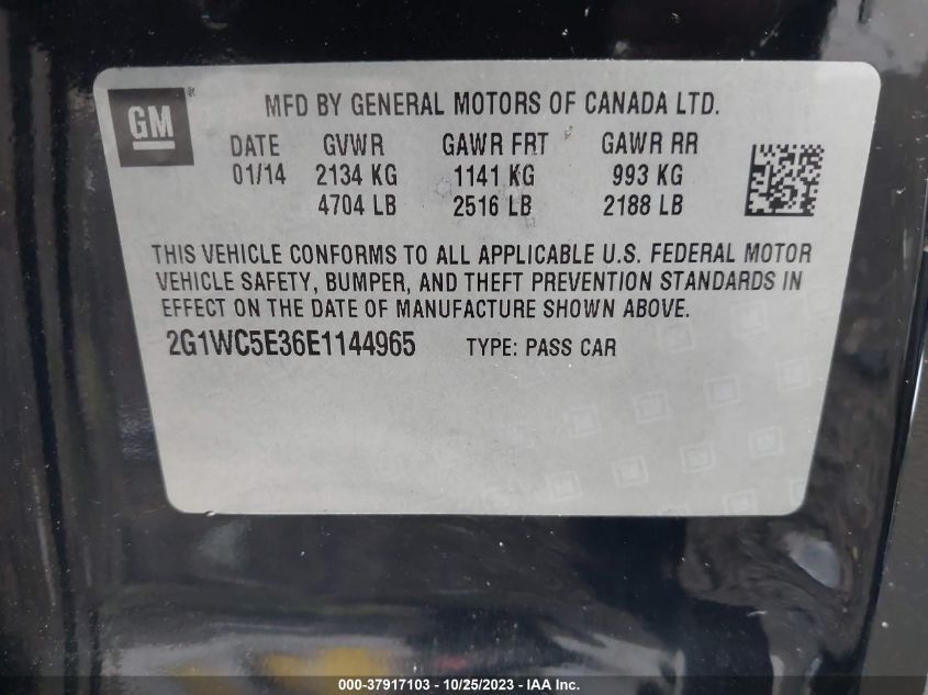 2014 CHEVROLET IMPALA LIMITED LTZ - 2G1WC5E36E1144965