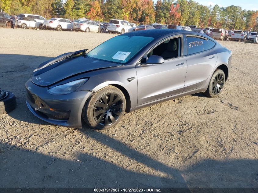 2023 TESLA MODEL 3 LONG RANGE - 5YJ3E1EB0PF386493