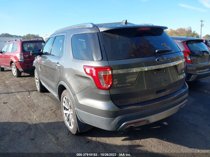 2017 FORD EXPLORER LIMITED - 1FM5K8F86HGC38588
