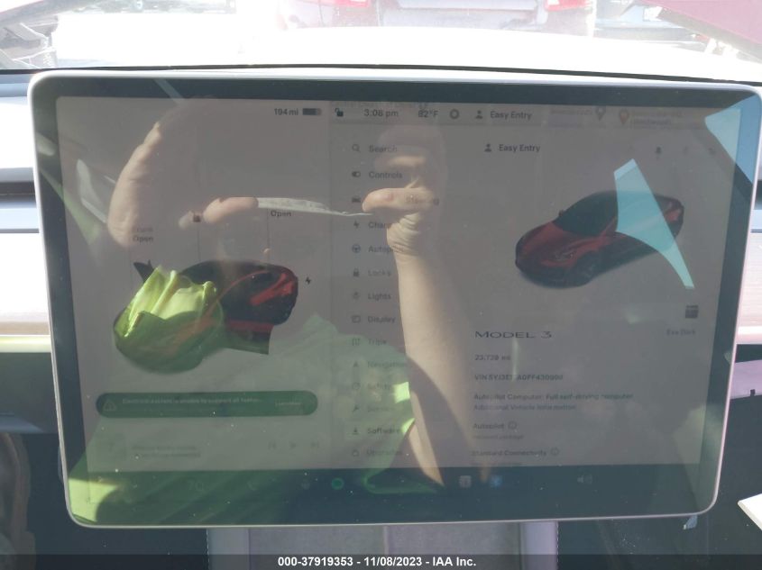2023 TESLA MODEL 3 - 5YJ3E1EA0PF430998