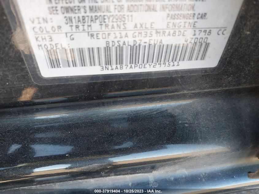 2014 NISSAN SENTRA SV 3N1AB7AP0EY299511