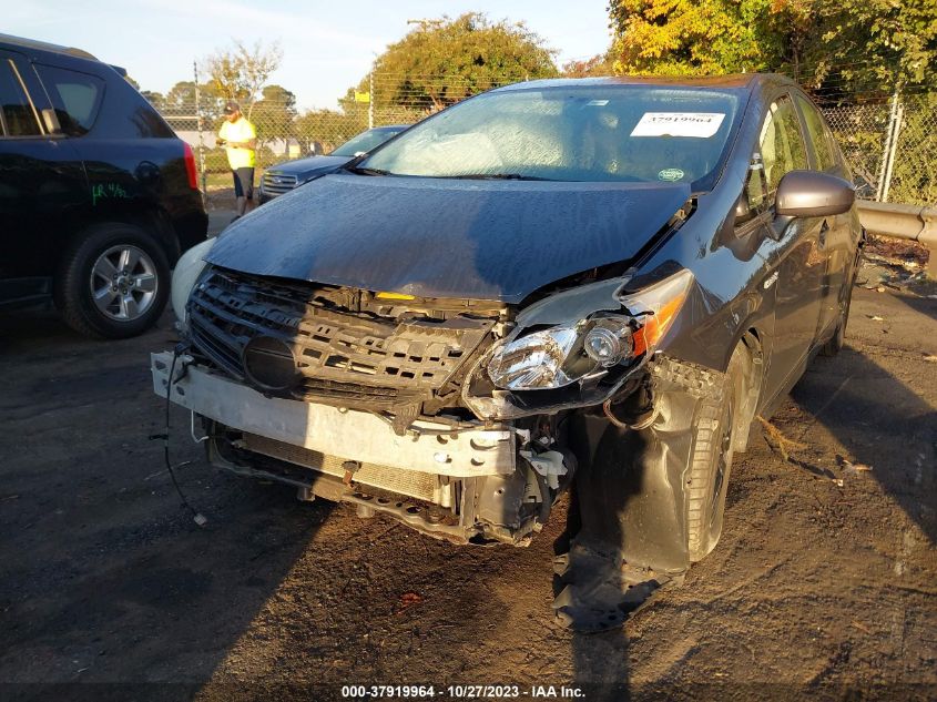 2013 TOYOTA PRIUS ONE/TWO/THREE/FOUR/FIVE - JTDKN3DUXD5700321
