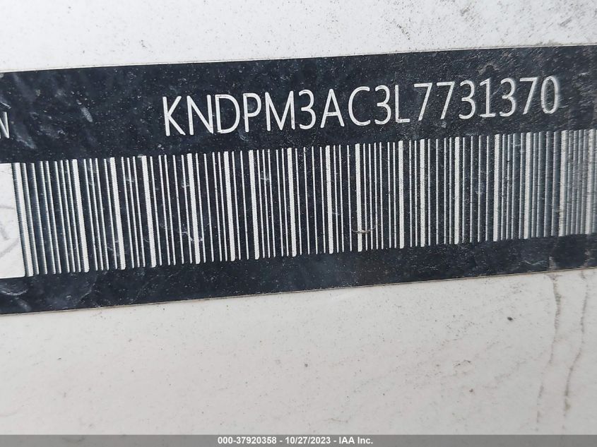 2020 KIA SPORTAGE LX - KNDPM3AC3L7731370