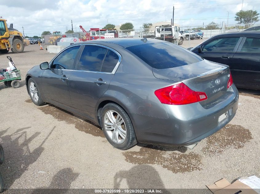 2013 INFINITI G37 SEDAN JOURNEY JN1CV6AP7DM721849
