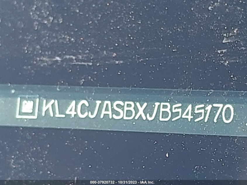 2018 BUICK ENCORE PREFERRED - KL4CJASBXJB545170