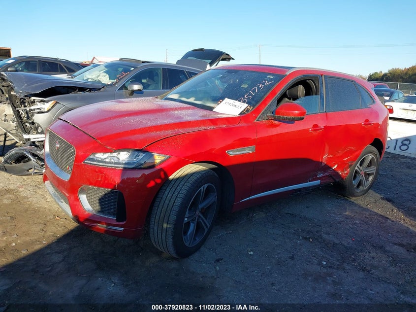 VIN SADCM2FV5KA351732 2019 JAGUAR F-PACE S