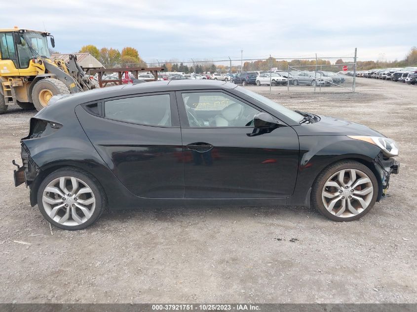 2013 HYUNDAI VELOSTER W/GRAY INT - KMHTC6AD3DU172994