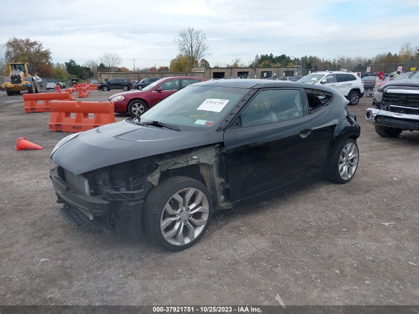 2013 HYUNDAI VELOSTER W/GRAY INT - KMHTC6AD3DU172994