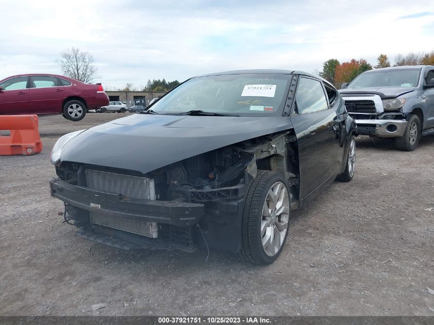 2013 HYUNDAI VELOSTER W/GRAY INT - KMHTC6AD3DU172994