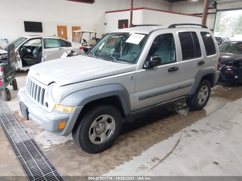 1J8GL48K15W713893 2005 JEEP LIBERTY SPORTphoto 2